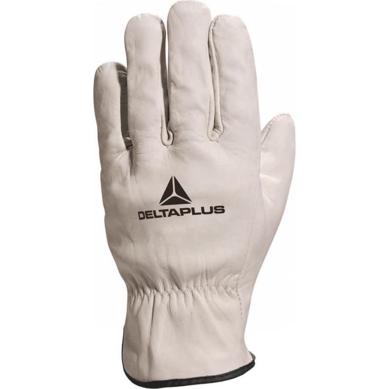 Delta Plus cowhide full grain leather drivers hard-wearing work glove #FBN49