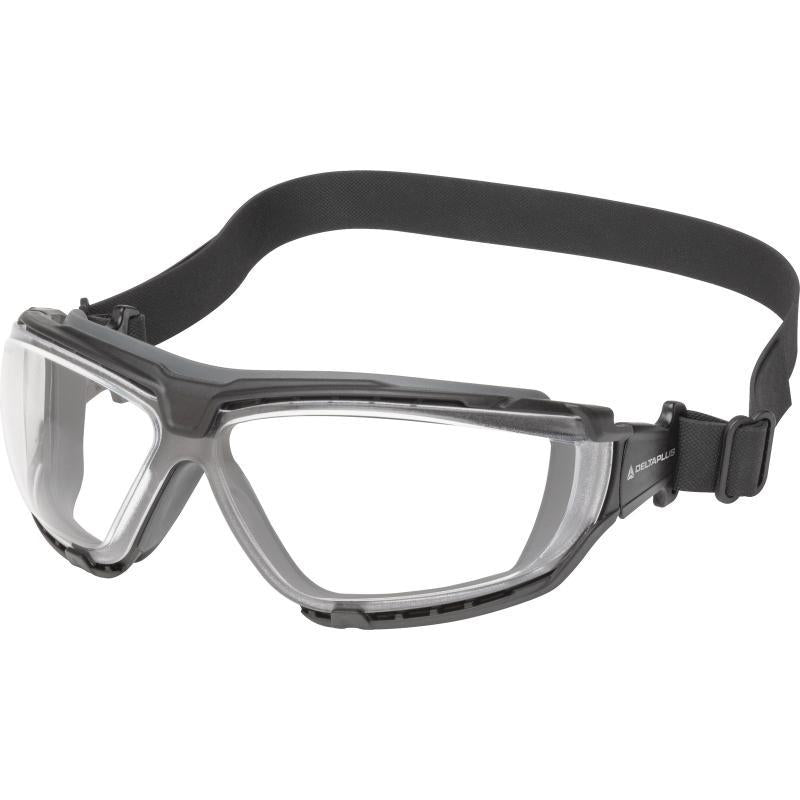 Delta Plus Go-Specs clear polycarbonate ballistic headband safety spectacles #GOSPTIN