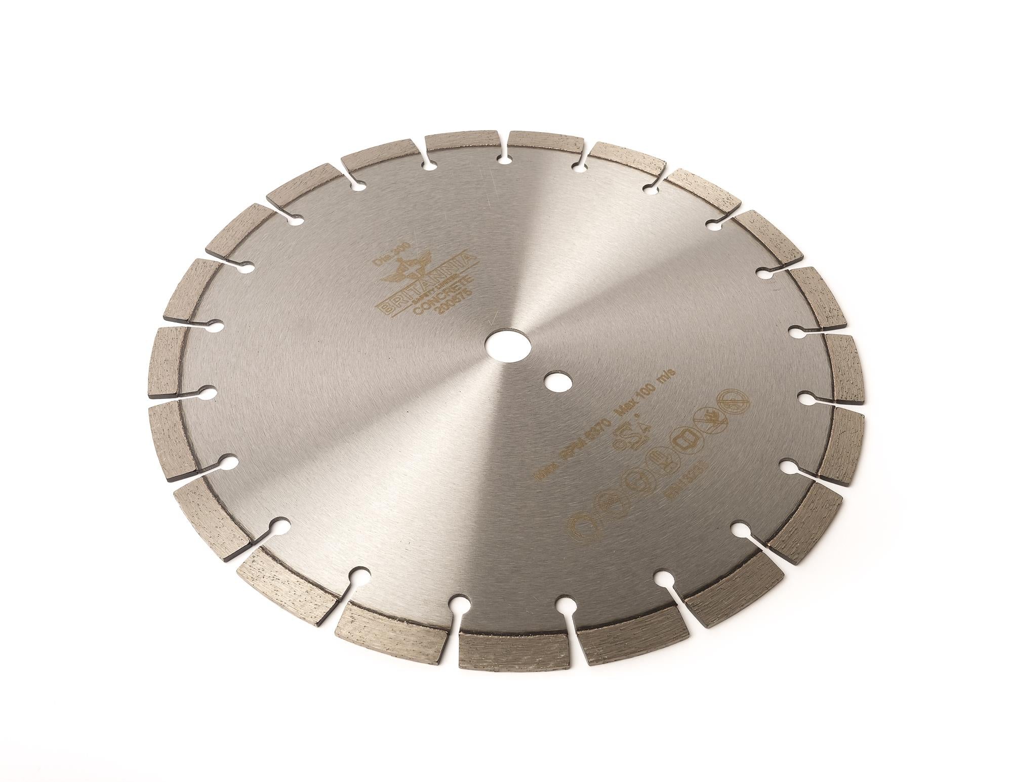 Wet/dry disc saw blade with 12mm premium professional laser weld diamond segments