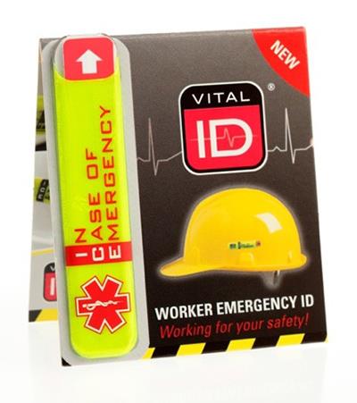 Vital ID ICE In Case of Emergency contact holder helmet sticker #WSID-01