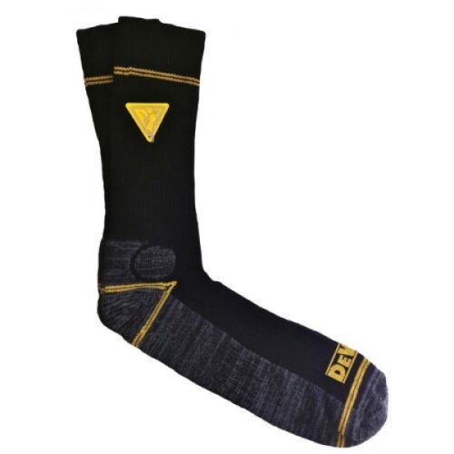 DeWALT Hydro black comfort work socks size 7-11 (2 pair pack)