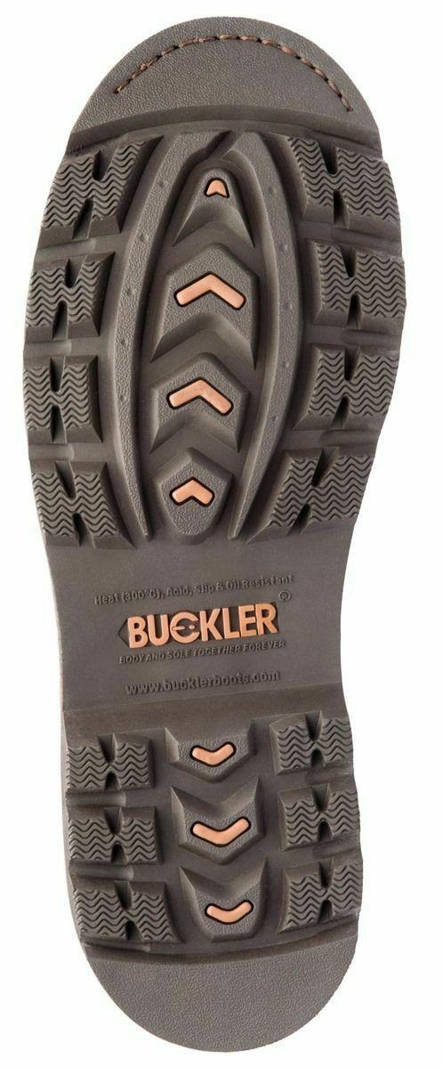 Buckbootz dark brown leather non-safety dealer boot #B1500