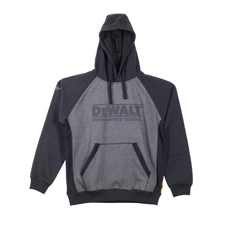 DeWalt Stratford grey/black polycotton hooded hoodie sweatshirt jumper
