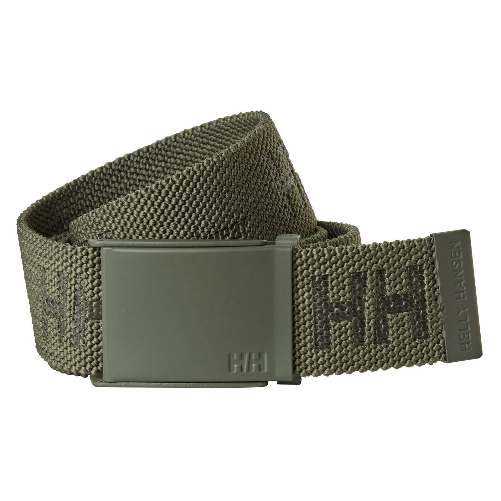 Helly Hansen HH Logo dark green stretch webbing belt #79528