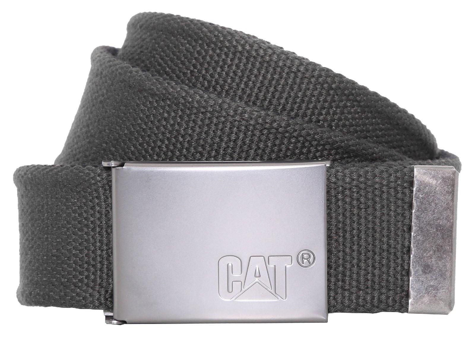 Caterpillar CAT Value black webbing adjustable belt with metal buckle