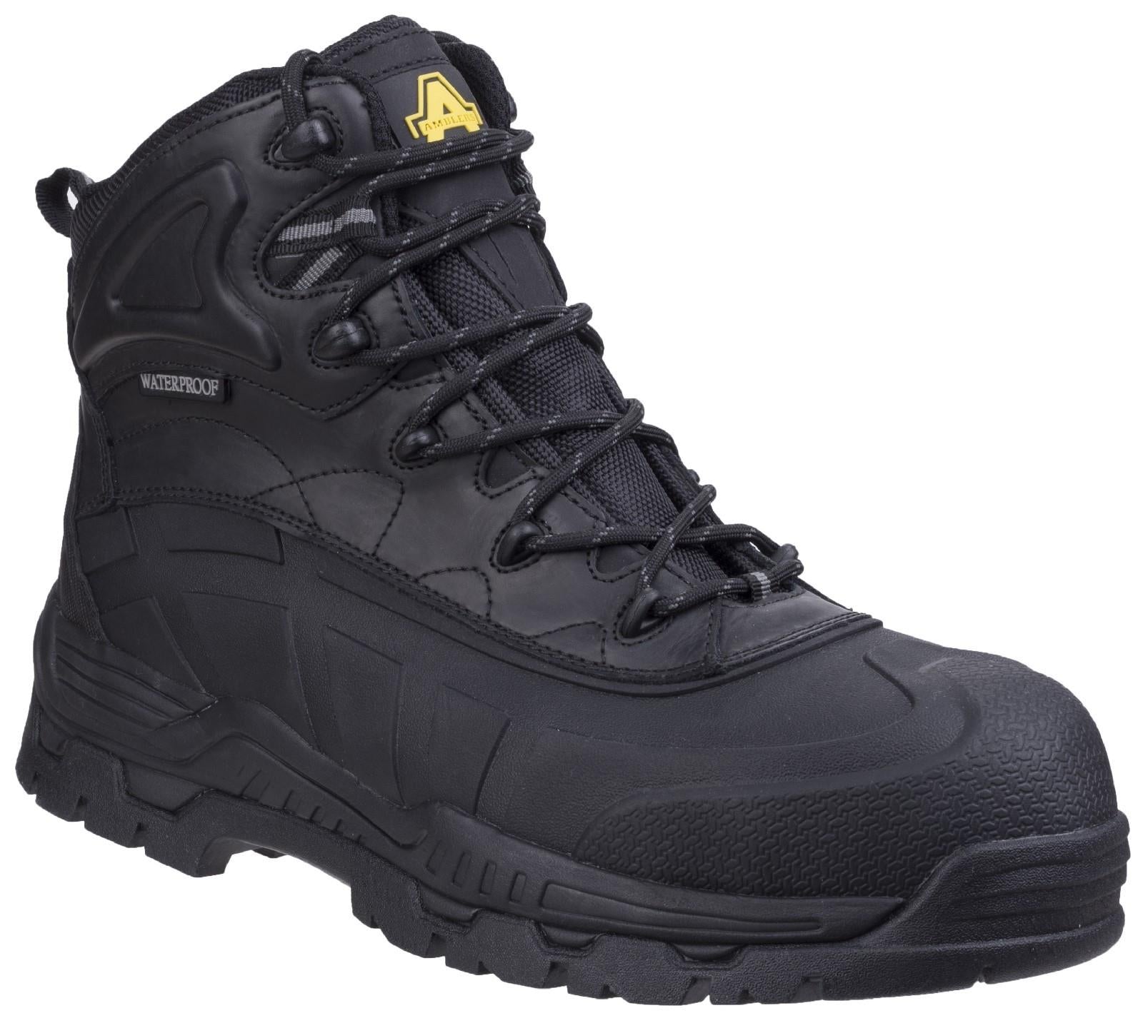 Amblers S3 black waterproof composite toe-cap/midsole safety boot #FS430