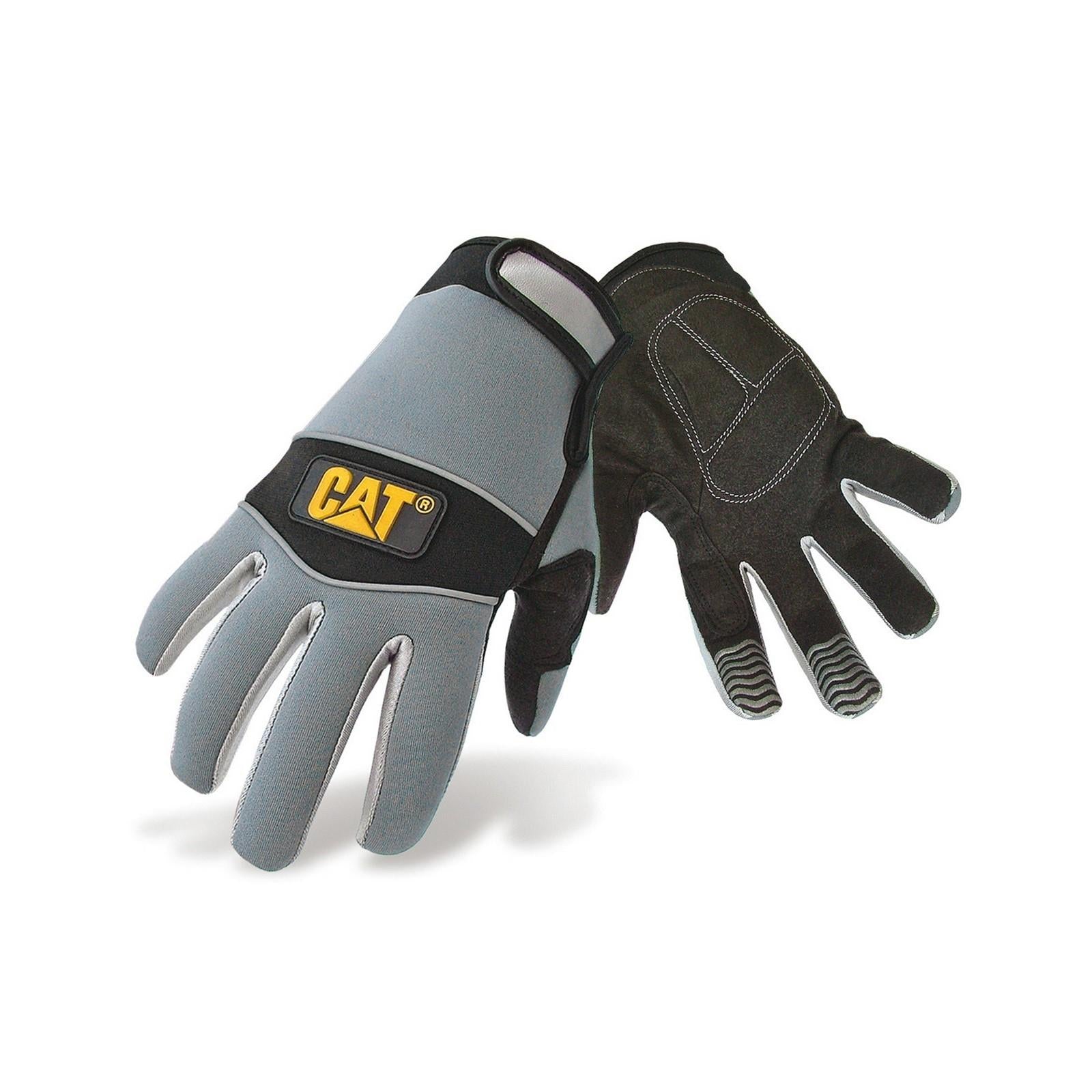 Caterpillar CAT synthetic leather palm neoprene back work glove #12213