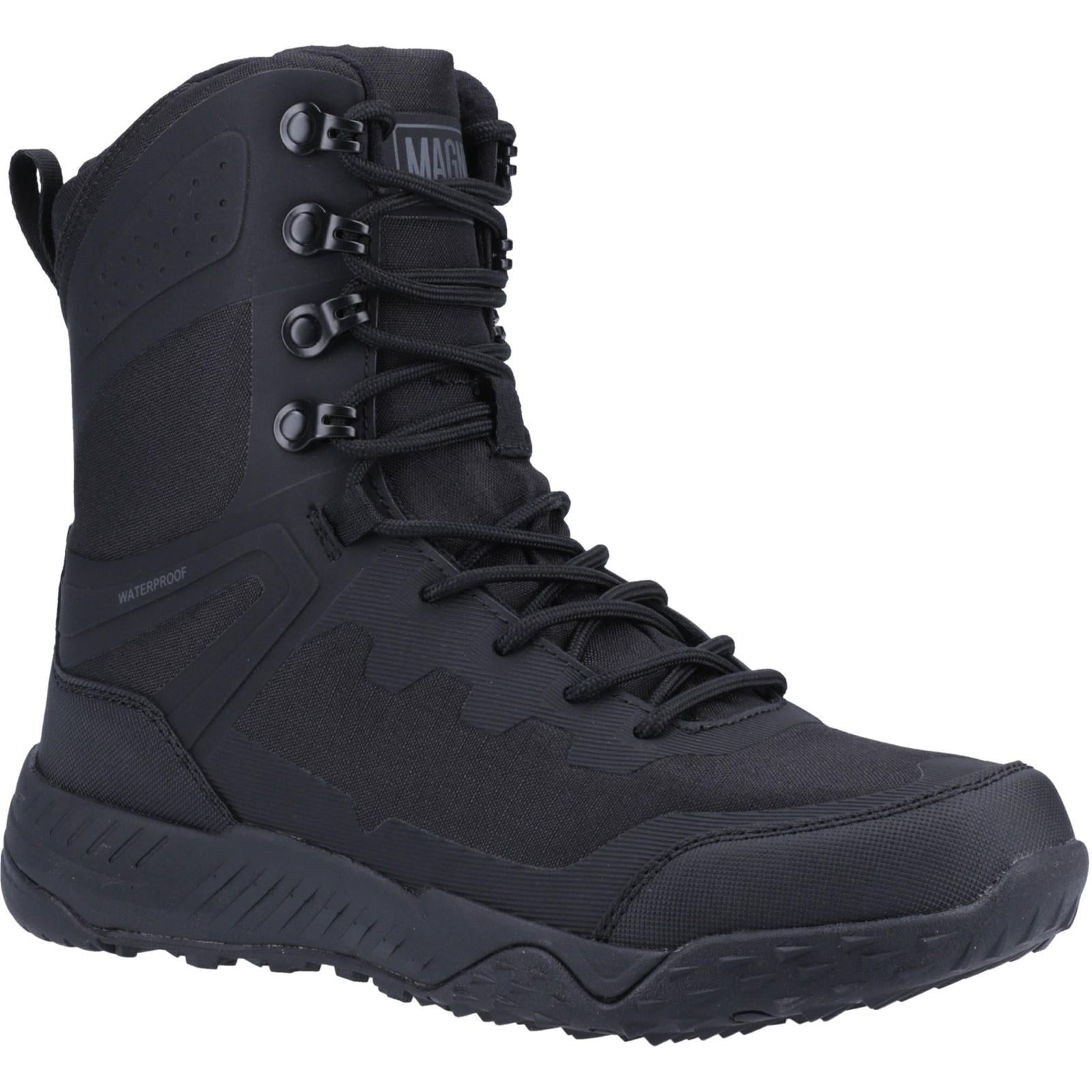 Magnum Ultima 8.0 black waterproof size-zip patrol uniform combat work boots