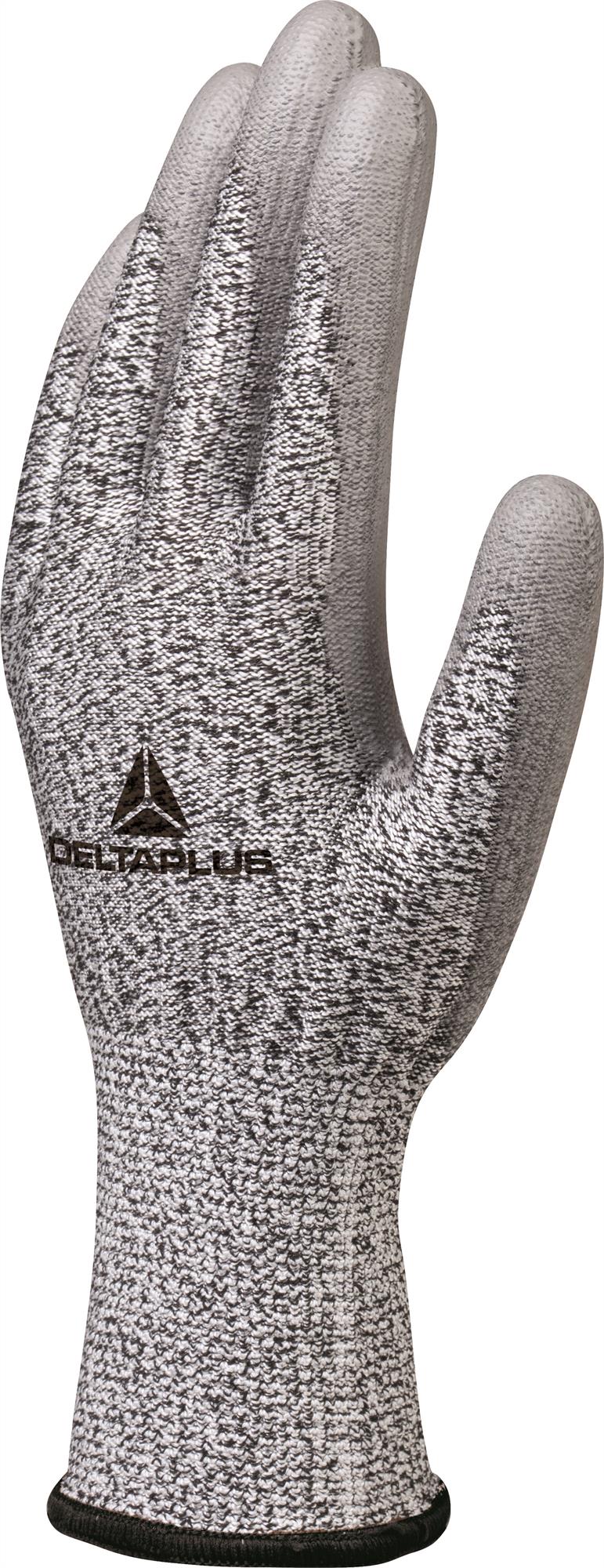 Delta Plus anti-cut level C/4 knitted/PU coated glove (3 pair pack) #VENICUTC04 (updated VENICUT44)