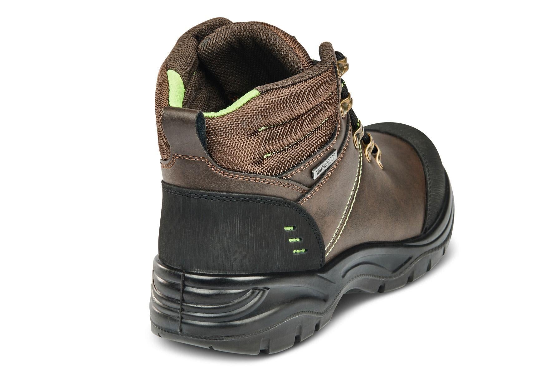 Apache Saturn S3 brown waterproof composite toe/midsole work safety boots
