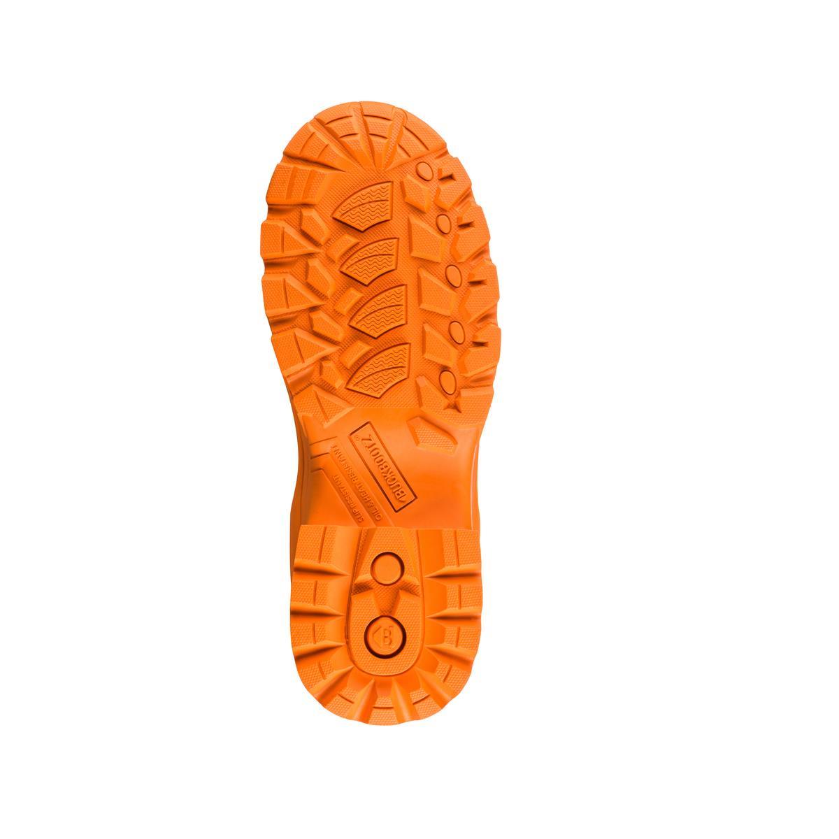 Buckbootz S5 black/orange composite toe/midsole safety wellington boot #BBZ8000