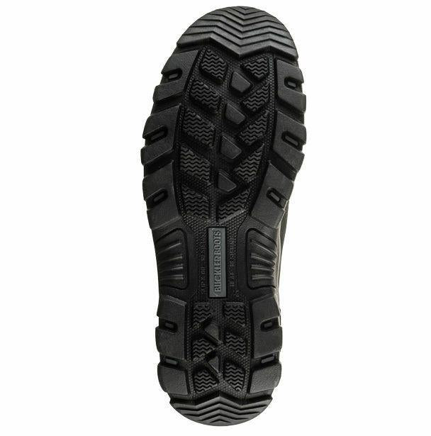 Buckbootz S3 black leather waterproof steel toe-cap/midsole safety work boot #BSH009