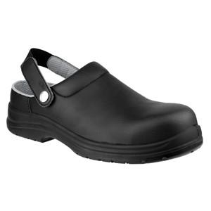 Amblers FS514 S2 black metal-free water-resistant composite toe cap safety clog