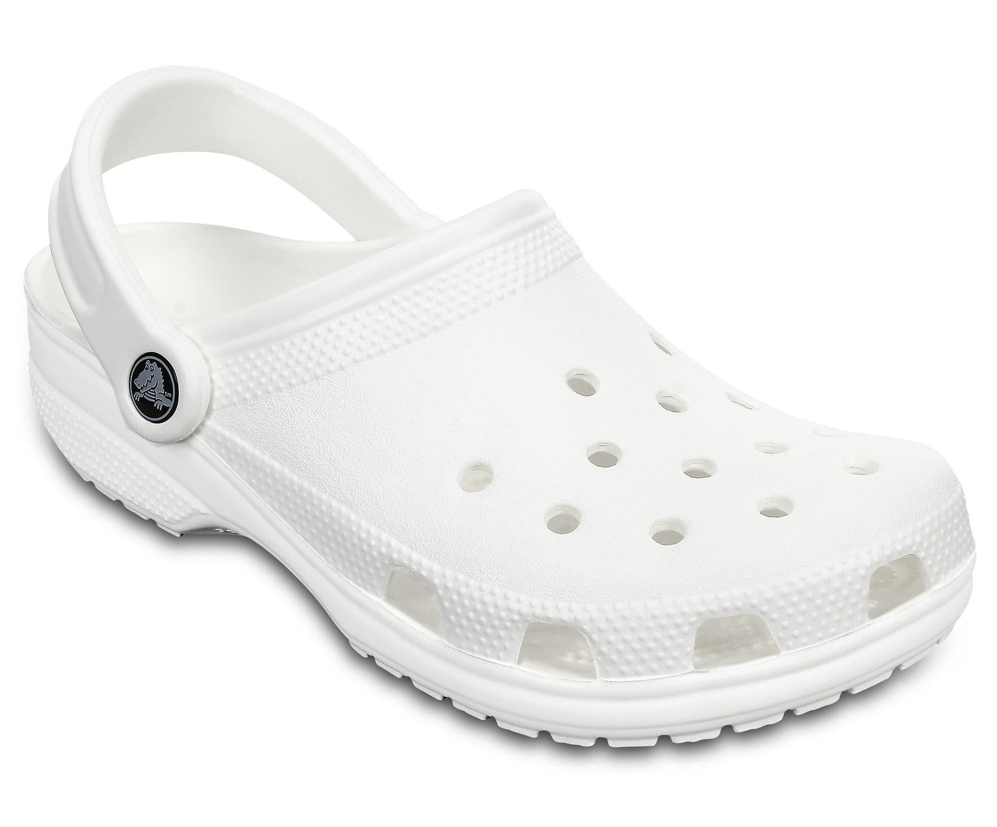 Crocs Classic white ventilated Croslite mule unisex sandal clog #10001
