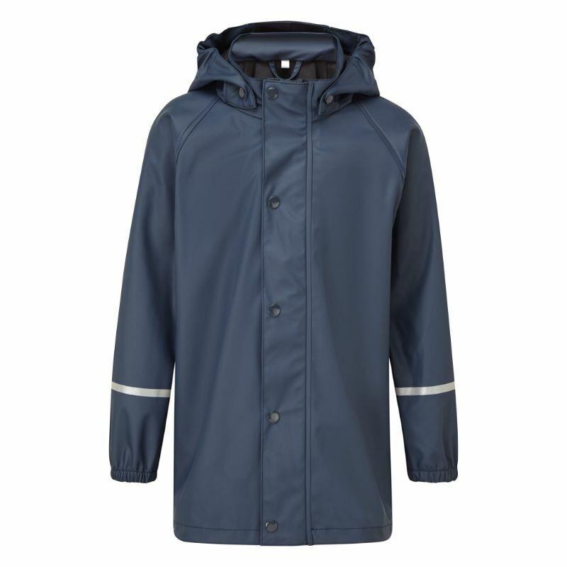 Fort waterproof kids jacket - blue childs rain tear-resistant hooded coat #283
