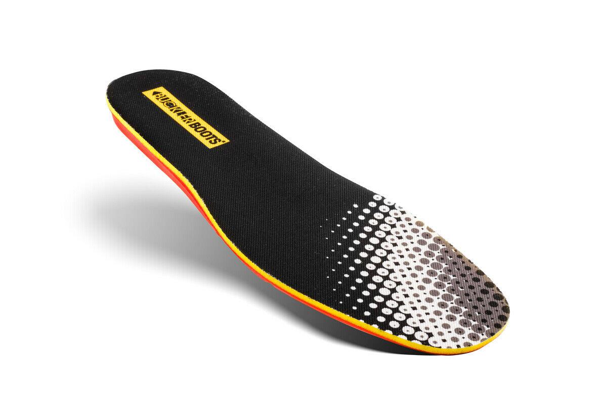 Buckbootz Footbedz black soft flexible lightweight optimum comfort support insole (pair)