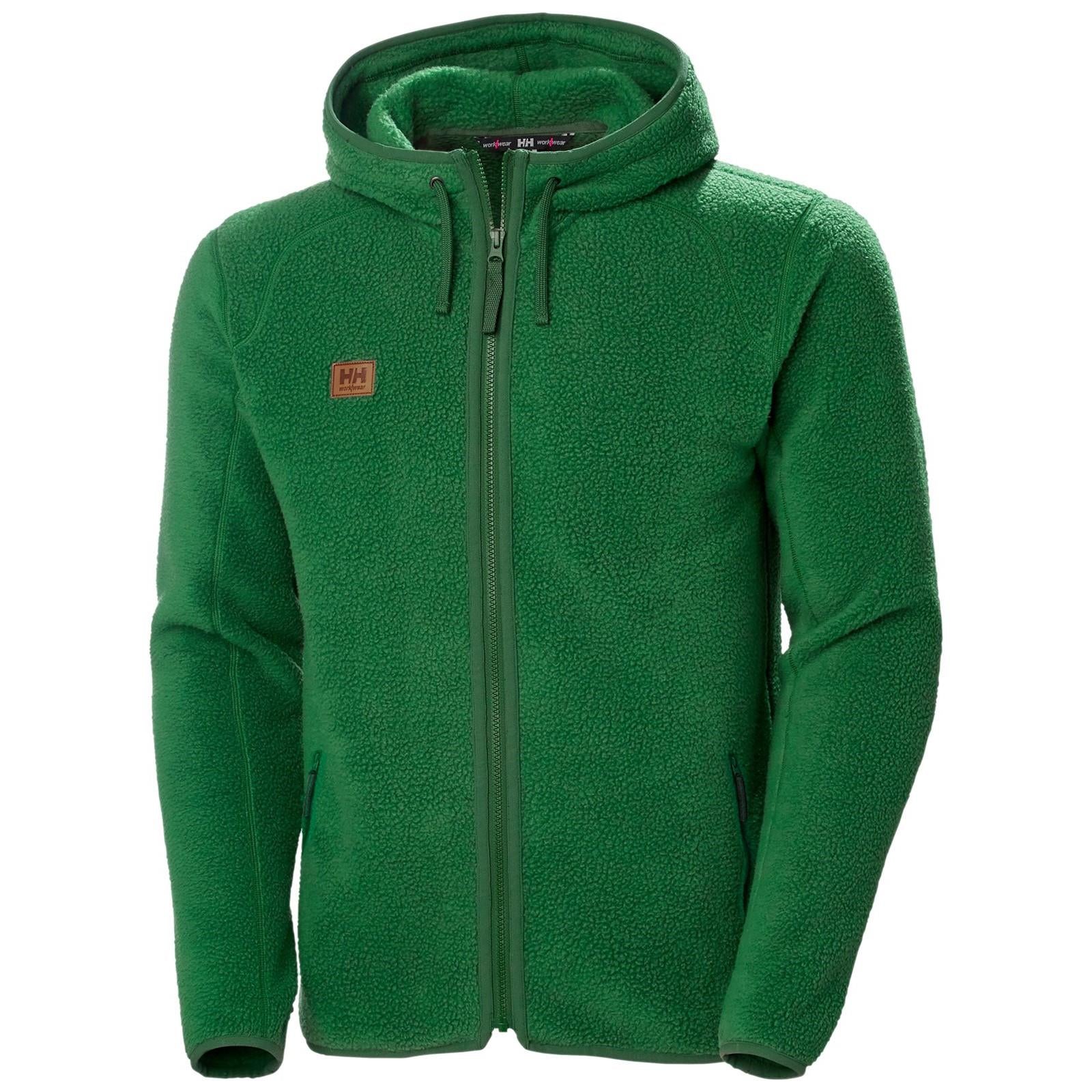 Helly Hansen Heritage green pile zip-front hoodie #72183