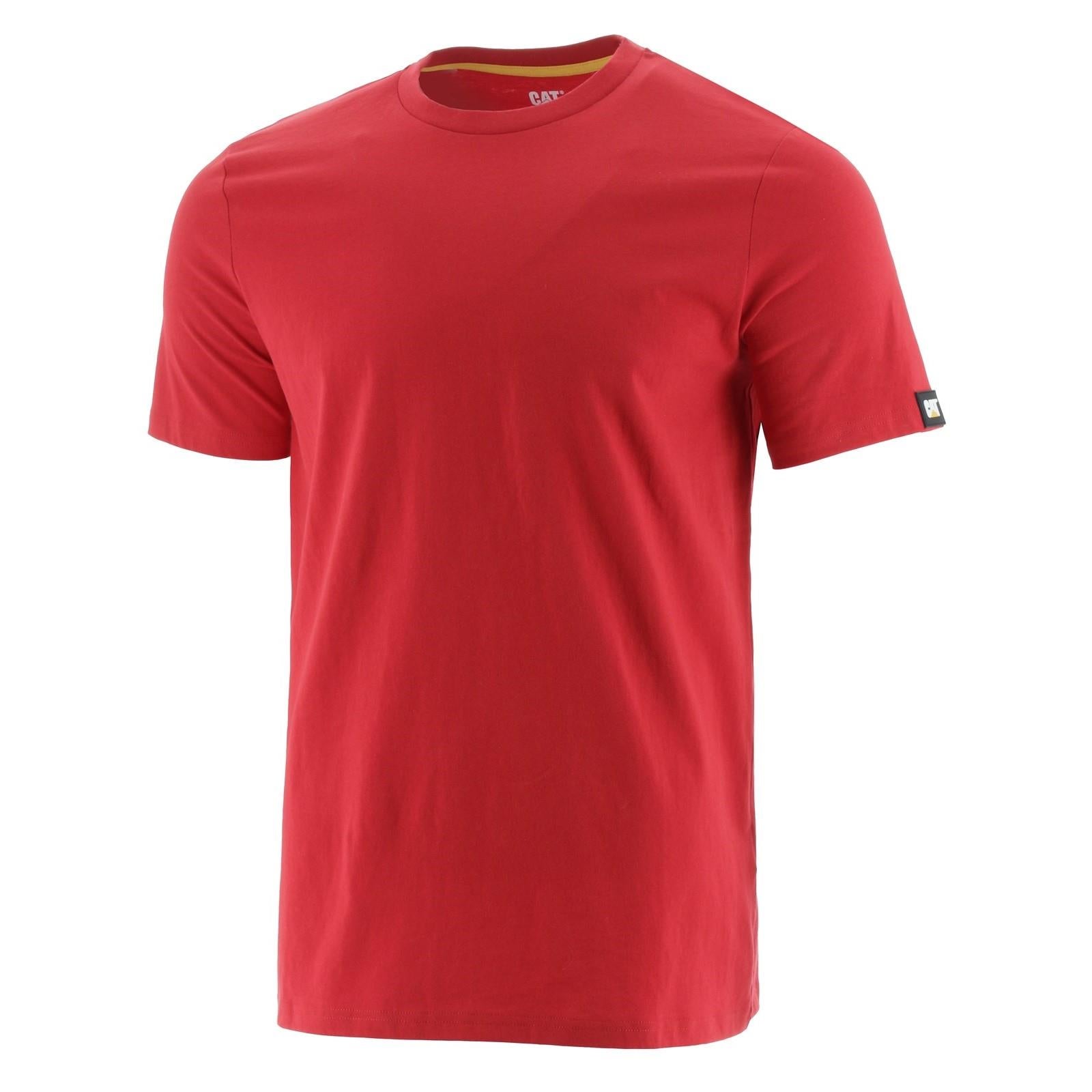Caterpillar CAT Essentials Tee red cotton short-sleeve T-shirt #1510590