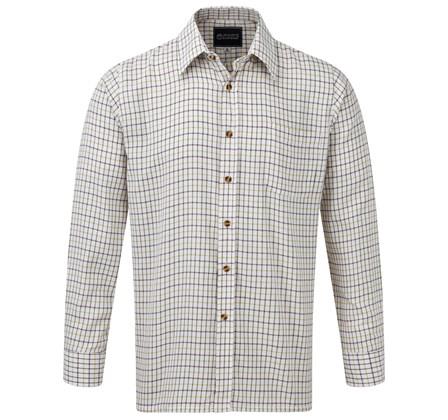 Fort Tattersall green check brushed flannel agricultural country shirt