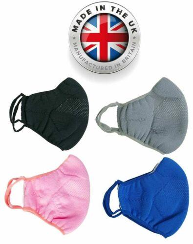Social distancing mask UK MADE - premium knitted anti-bacteria face covering