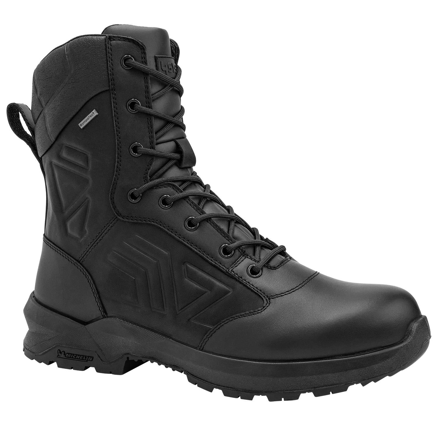 4SYS RADIAL 8.0 black leather/nylon scanner-safe waterproof combat patrol boot
