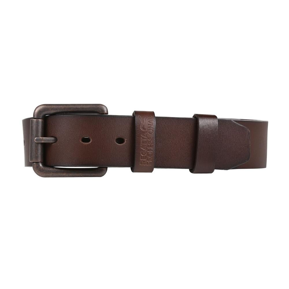 Regatta Pro brown leather belt with metal buckle #TRB139