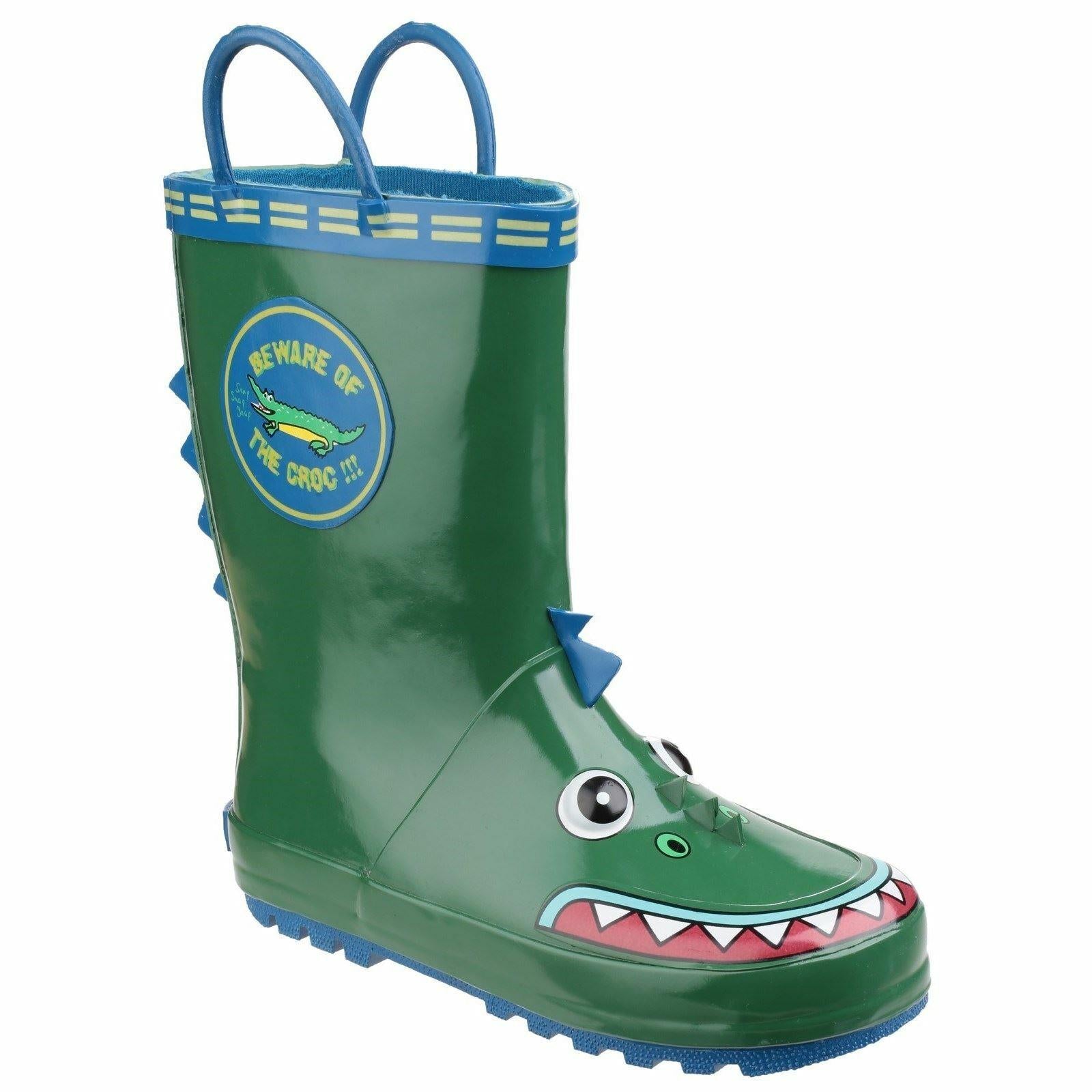 Cotswold Puddle Crocodile kid's rubber waterproof pull-on wellington boot