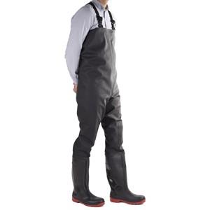 Amblers Danube S5 black pvc steel toe/midsole safety chest wader #1000CW