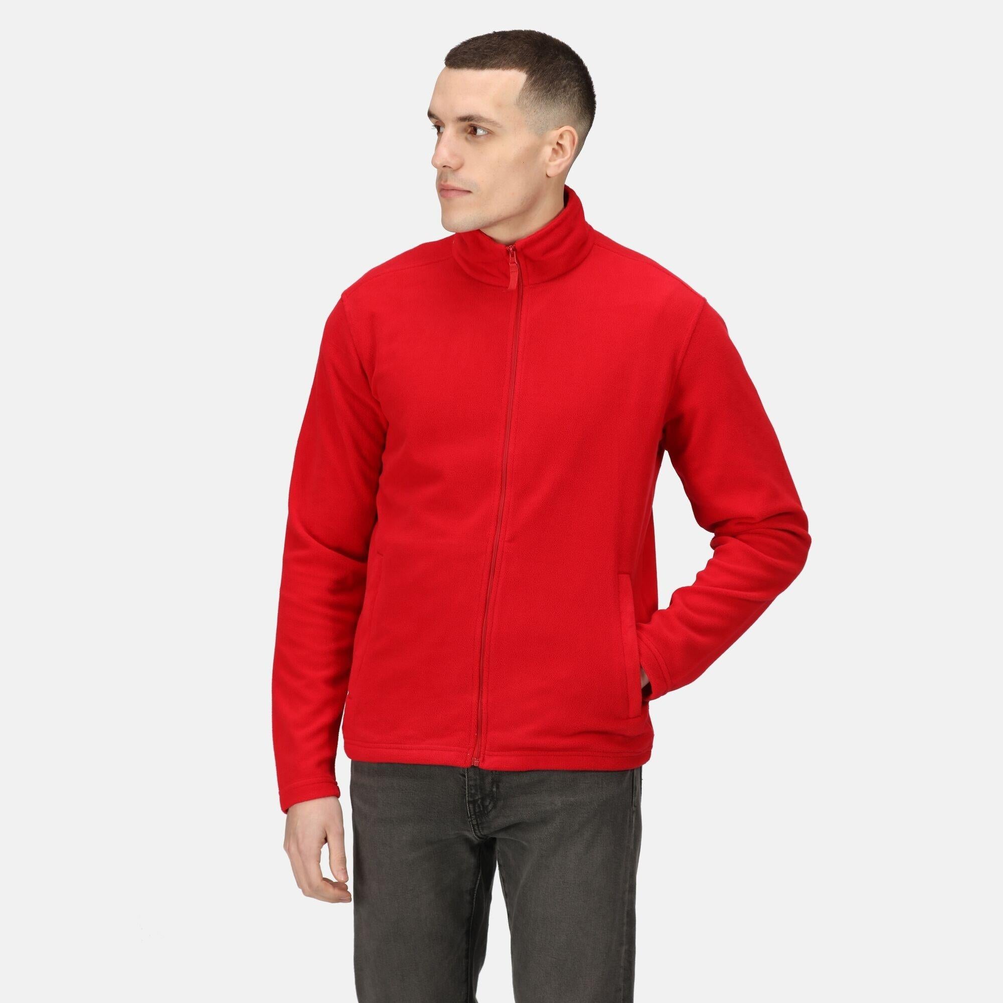 Regatta Classic classic red men's lightweight and easy care microfleece #TRF619