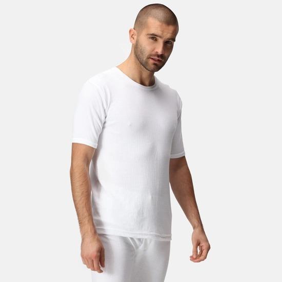 Regatta Mens Short Sleeve Thermal Vest White #TRU111