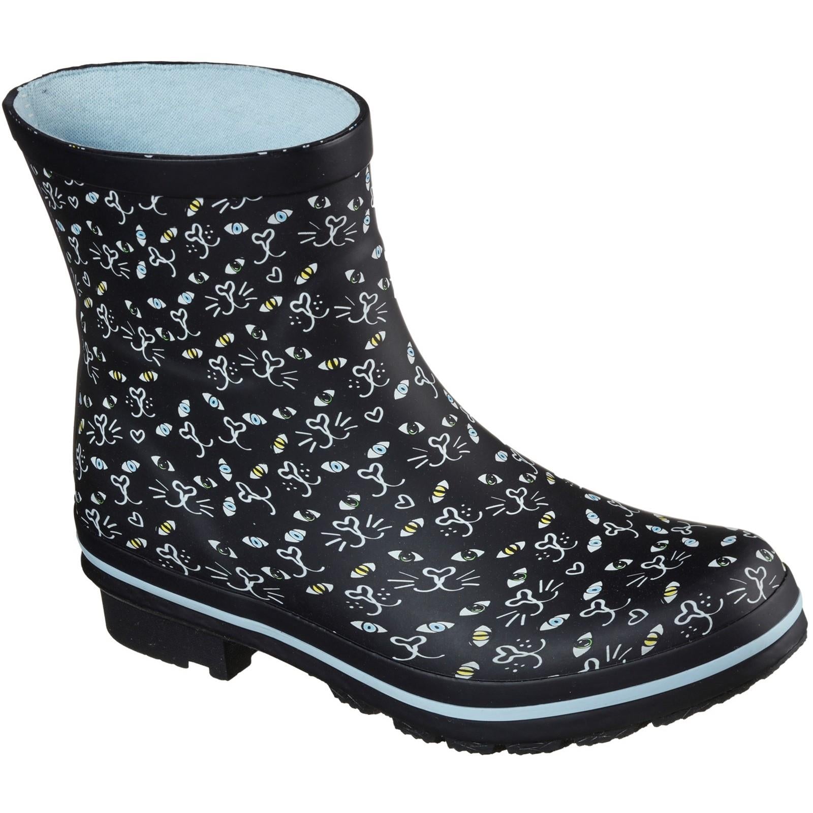 Skechers BOBS Rain Check Misty Eye women's waterproof wellington boot #113158