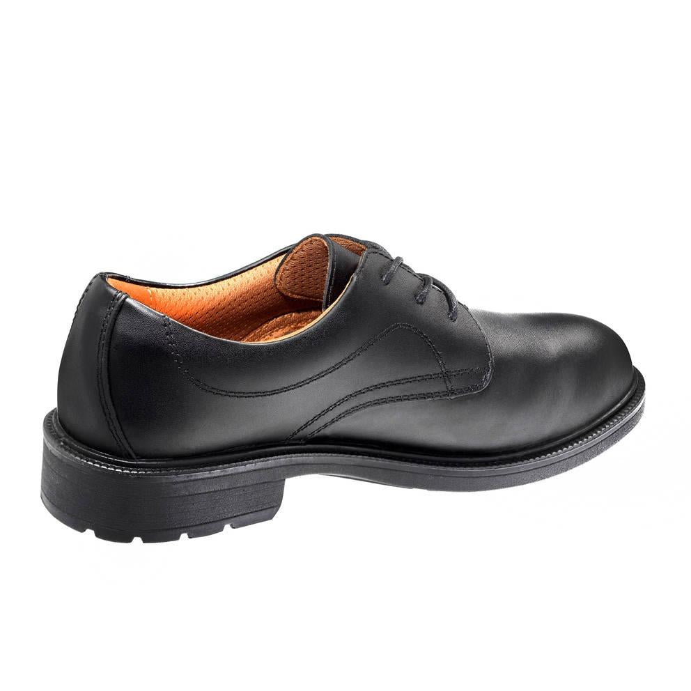 Warrior S3 black leather steel toe-cap/composite midsole lace-up safety work shoe